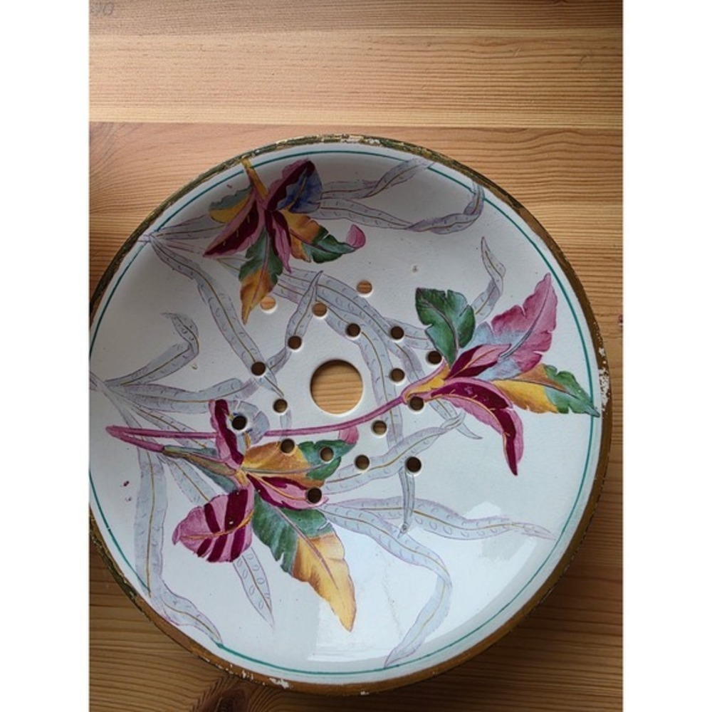1877 Minton Antique bowl with a lid, potpourri bowl, watercress strainer - Picture 7 of 17